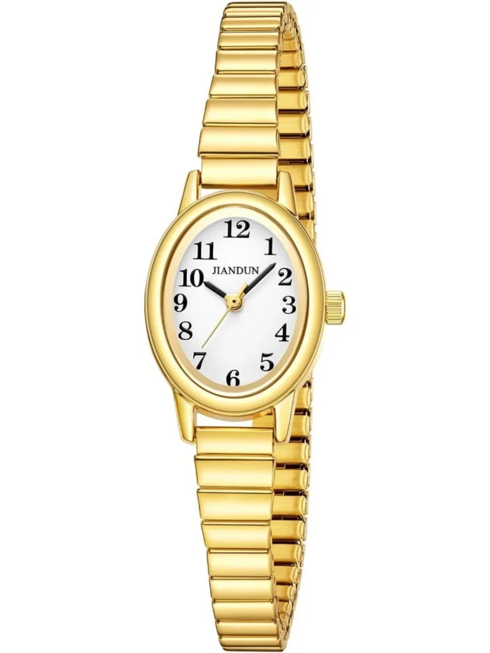 Petite Women's Easy Reader Gold Watch, Analog with Stainless Steel Band, Water